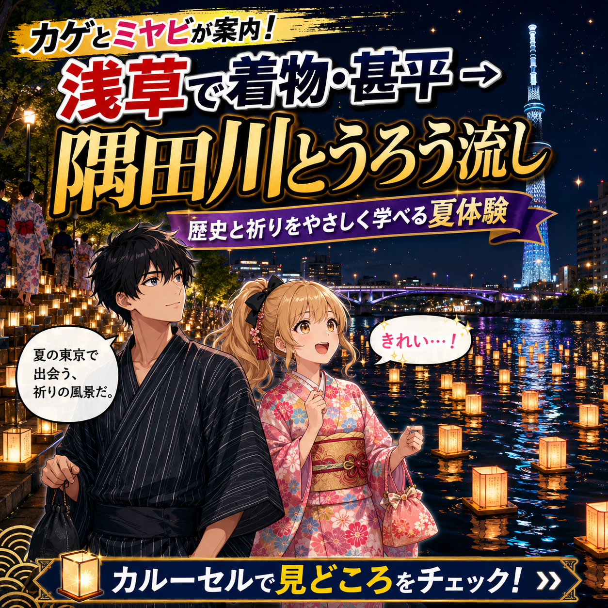 灯籠の夜、尊い。 1